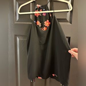 Express Reversible Floral/Black Top